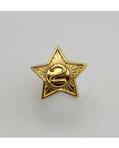 Dugleiksmerkestjerne gylt nr. 2