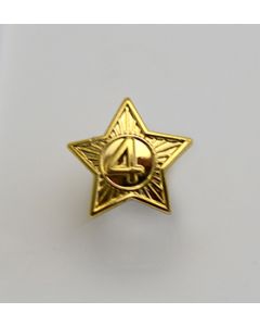 Dugleiksmerkestjerne gylt nr. 4