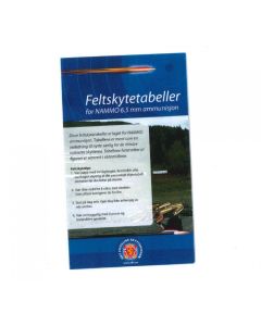 Feltskytingstabell for kal. 6,5